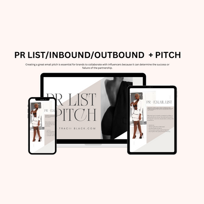 30+ PR emails + 4 example pitches | UGC | Content Creator / influencer